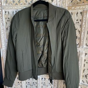 Lululemon Reversible Green Bomber Jacket